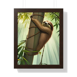Framed Vertical Poster - Tree Branch Relaxation Art - Dipaliz - 16″ x 20″ / Walnut - Posters Prints & Visual Artwork