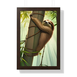 Framed Vertical Poster - Tree Branch Relaxation Art - Dipaliz - 16″ x 24″ / Walnut - Posters Prints & Visual Artwork