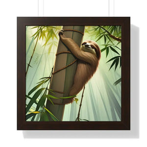 Framed Vertical Poster - Tree Branch Relaxation Art - Dipaliz - 16″ x / Walnut - Posters Prints & Visual Artwork