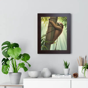 Framed Vertical Poster - Tree Branch Relaxation Art - Dipaliz - Posters Prints & Visual Artwork