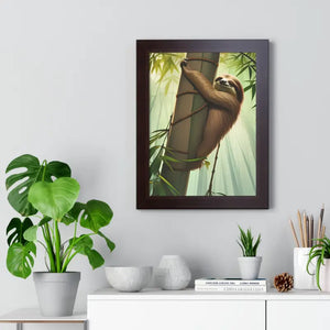 Framed Vertical Poster - Tree Branch Relaxation Art - Dipaliz - Posters Prints & Visual Artwork