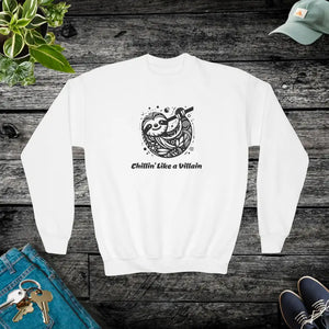 Villain Youth Crewneck Sweatshirt for Young Trendsetters - Dipaliz - White / Xs - Sweatshirts