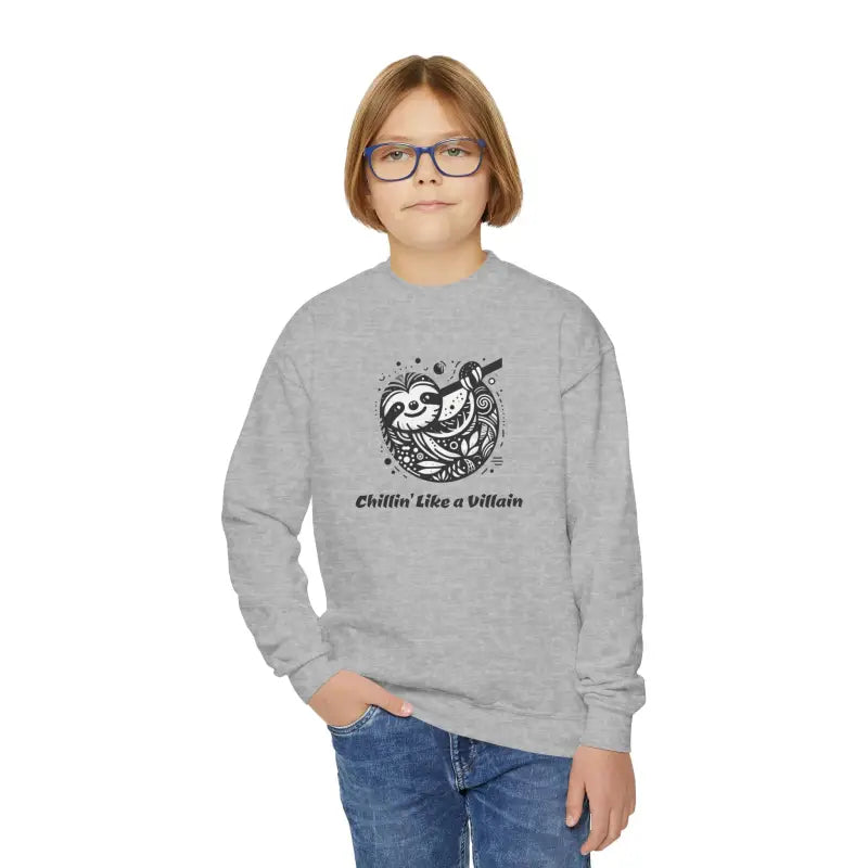 Chillin’ Like a Villain Youth Crewneck Sweatshirt - Kids Clothes