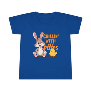 Chillin with my Peeps Toddler Tee - Easter Rabbit Chick - Dipaliz - T-shirts