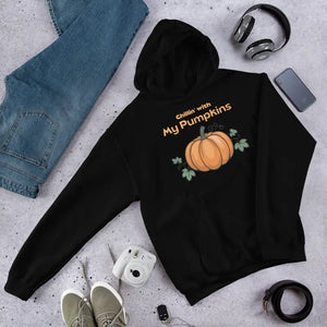 Chillin Pumpkins Unisex Hoodie Ultracozy Fall Warmth - Dipaliz - Black / s - Hoodies