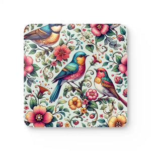 Corkwood Coaster Set - Vibrant Spill Protection - Dipaliz - Cork / 3.75’’ × / Square - Coasters