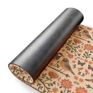Birds on Trees Doormat - Tufted Coir Coconut Vinyl Base - Dipaliz - 24’’ x 16’’ - Door Mats