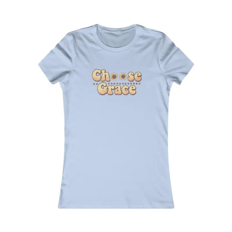 Rock your Style with Choose Grace Women’s Favorite Tee - l / Baby Blue T-shirt