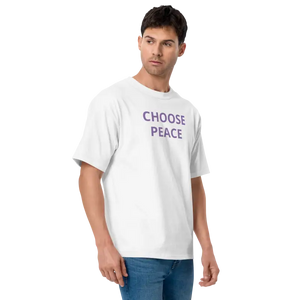 Choose Peace Champion T-shirt Bold Design Left Sleeve - Dipaliz - T-shirts