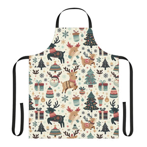Vibrant Festive Apron - Tie-back Closure Holiday - Dipaliz - Aprons