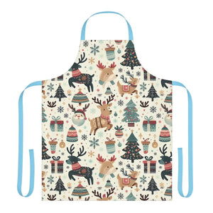Vibrant Festive Apron - Tie-back Closure Holiday - Dipaliz - Aprons