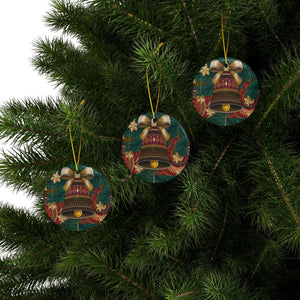 Christmas Bell Ornaments – Durable Ceramic Style - Dipaliz - Holiday