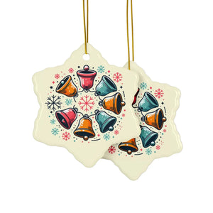 Festive Christmas Bells – Ceramic Stylish Shapes - Dipaliz - Holiday Ornaments