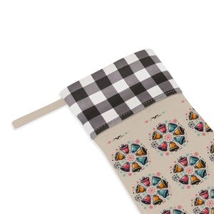 Christmas Stocking – Burlap Bells - Dipaliz - Holiday Stockings