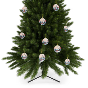 Reindeer Glass Ornaments – Beveled Edges - Dipaliz - Holiday