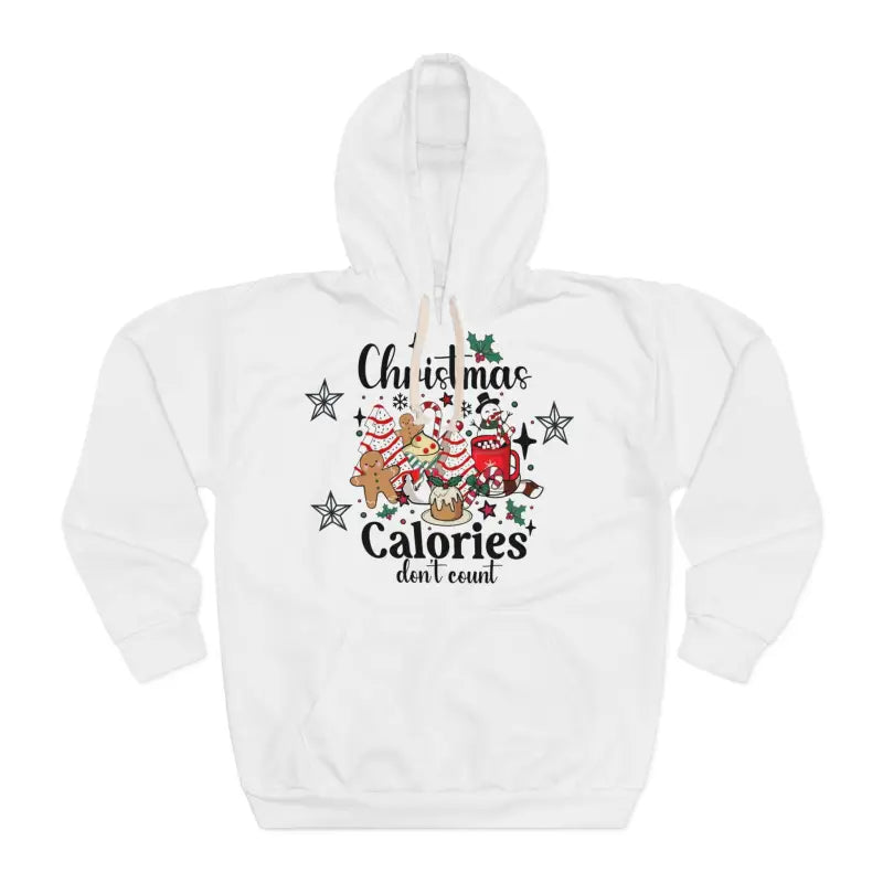 Festive Christmas Calories Unisex Pullover Hoodie - All Over Prints