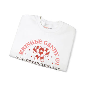 Candy Cane Christmas Sweatshirt - Festive Holiday Top - Dipaliz - Sweatshirts