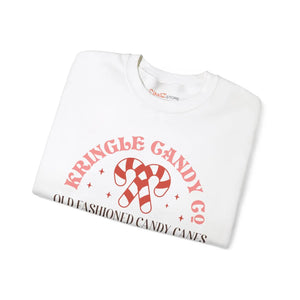 Cozy Candy Cane Christmas Sweatshirt - Unisex Poly-cotton - Dipaliz - Sweatshirts - s