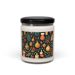 Scented Soy Candle - Holiday Magic Natural Wax - Dipaliz - Sea Salt + Orchid / 9oz - Candles