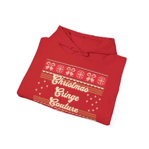 Cozy Ugly Sweater Hoodie - Christmas Cringe Couture - Dipaliz - Sweatshirts