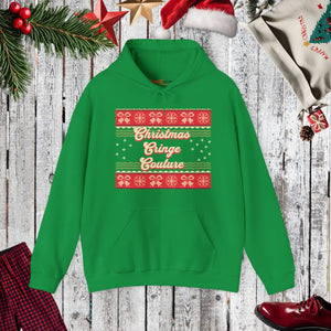 Cozy Ugly Sweater Hoodie - Christmas Cringe Couture - Dipaliz - Sweatshirts