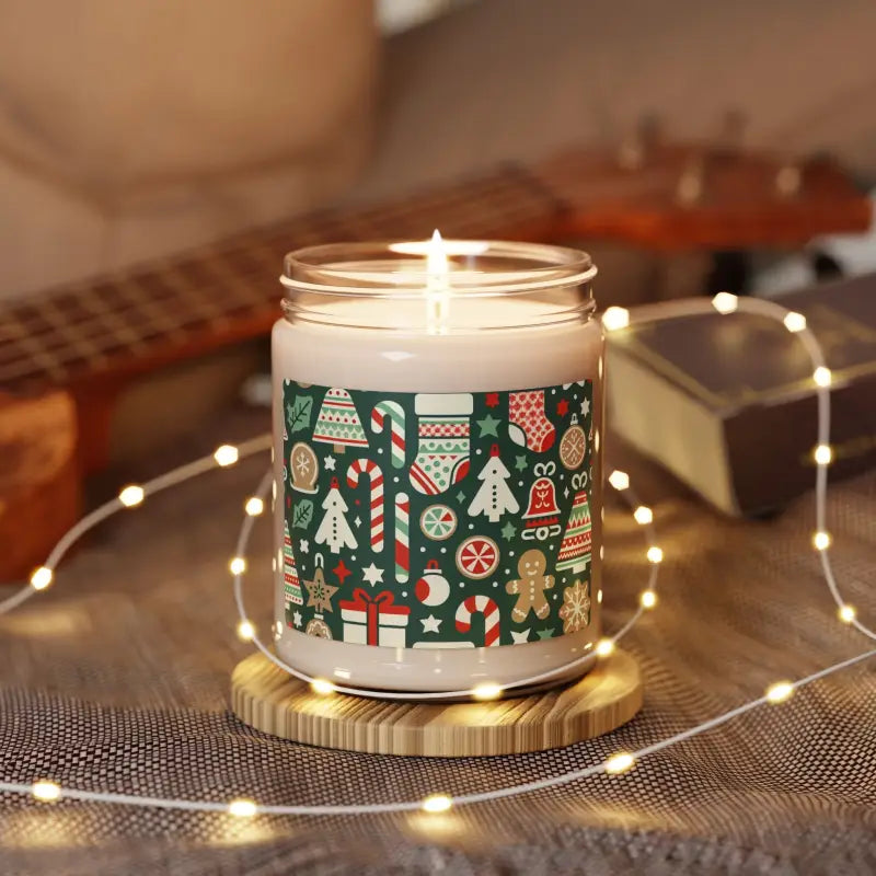 Festive Aroma: 9oz Scented Soy Candle for Christmas Decor - Home