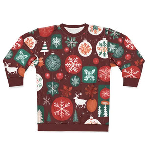 Christmas Decorations Unisex Sweatshirt Cut Festive - Dipaliz - Sweatshirts