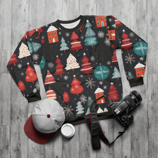 Unisex Christmas Sweatshirt - Stay Cozy in Style - Xs All Over Prints