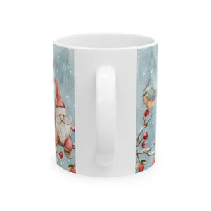 Robin Winter Mug - Festive Holiday Ceramic Coffee Cup - Dipaliz - Mugs