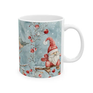 Robin Winter Mug - Festive Holiday Ceramic Coffee Cup - Dipaliz - Mugs