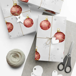 Ornament Gift Wrap Vintage Christmas Holiday Paper - Dipaliz - Wrapping