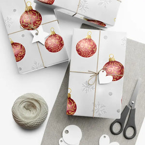 Ornament Gift Wrap Vintage Christmas Holiday Paper - Dipaliz - Wrapping