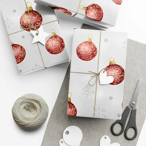 Ornament Gift Wrap Vintage Christmas Holiday Paper - Dipaliz - Wrapping