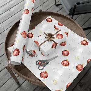 Ornament Gift Wrap Vintage Christmas Holiday Paper - Dipaliz - Wrapping