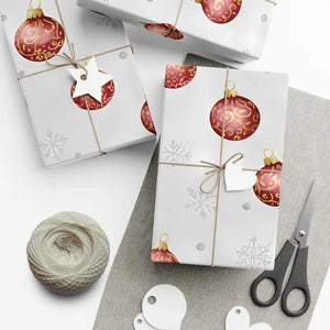 Ornament Gift Wrap Vintage Christmas Holiday Paper - Dipaliz - Wrapping