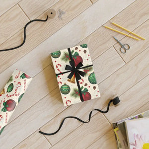 Painterly Holiday Magic Wrapping Paper Warm Festive Flair Dipaliz