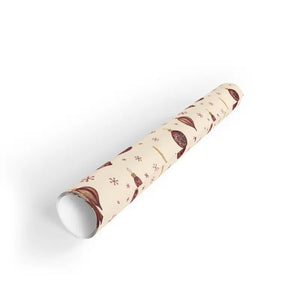 Christmas Ornament Gift Wrap Roll Retro Red Bauble Paper Dipaliz - Wrapping
