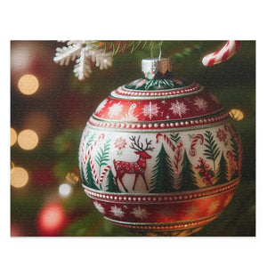 Festive Christmas Ornament Puzzles - Holiday Family Fun - Dipaliz - Puzzle