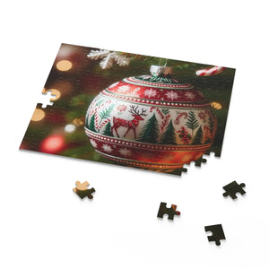 Festive Christmas Ornament Puzzles - Holiday Family Fun - Dipaliz - Puzzle