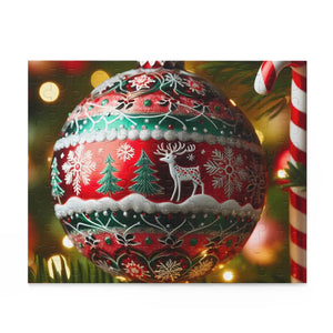 Enchanting Christmas Ornament Puzzle - Holiday Fun with High-quality Chipboard Pieces - Dipaliz