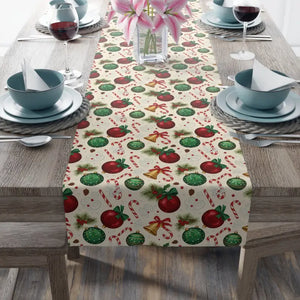 Cotton Twill Table Runner - Farmhouse Gingerbread Style - Dipaliz - Runners