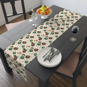 Cotton Twill Table Runner - Farmhouse Gingerbread Style - Dipaliz - Runners