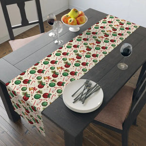 Cotton Twill Table Runner - Farmhouse Gingerbread Style - Dipaliz - Runners