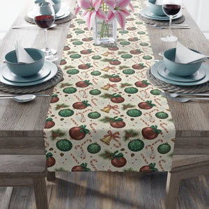 Cotton Twill Table Runner - Farmhouse Gingerbread Style - Dipaliz - 16’’ × 72’’ / Runners