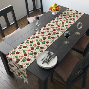 Cotton Twill Table Runner - Farmhouse Gingerbread Style - Dipaliz - Runners