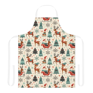 Vibrant Festive Christmas Apron - Holiday Gathering - Dipaliz - Aprons