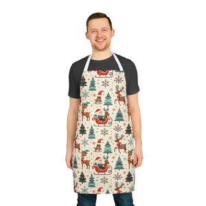 Vibrant Festive Christmas Apron - Holiday Gathering - Dipaliz - Aprons