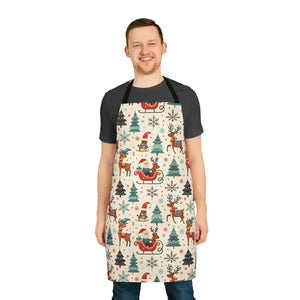 Vibrant Festive Christmas Apron - Holiday Gathering - Dipaliz - Aprons