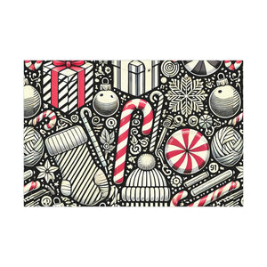 Festive Candy Cane Gift Wrap Paper - Christmas Pattern - Dipaliz - Wrapping