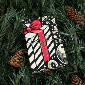 Festive Candy Cane Gift Wrap Paper - Christmas Pattern - Dipaliz - Wrapping